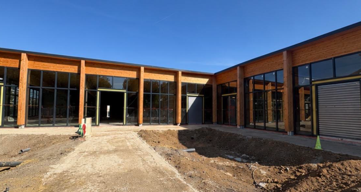 Exemple de baies vitrées en aluminium