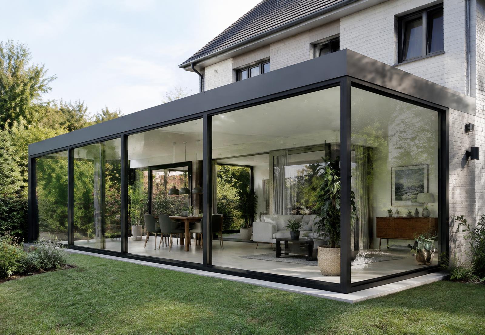 Exemple de vérandas en aluminium